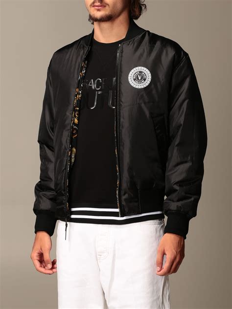 versace jeans couture mens leather jacket|versace jeans couture baroque.